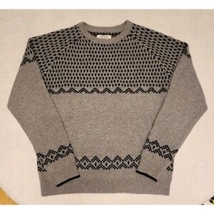 Goodthreads 100% Lambswool Geo Fair Isle Soft Cozy Sweater Size L